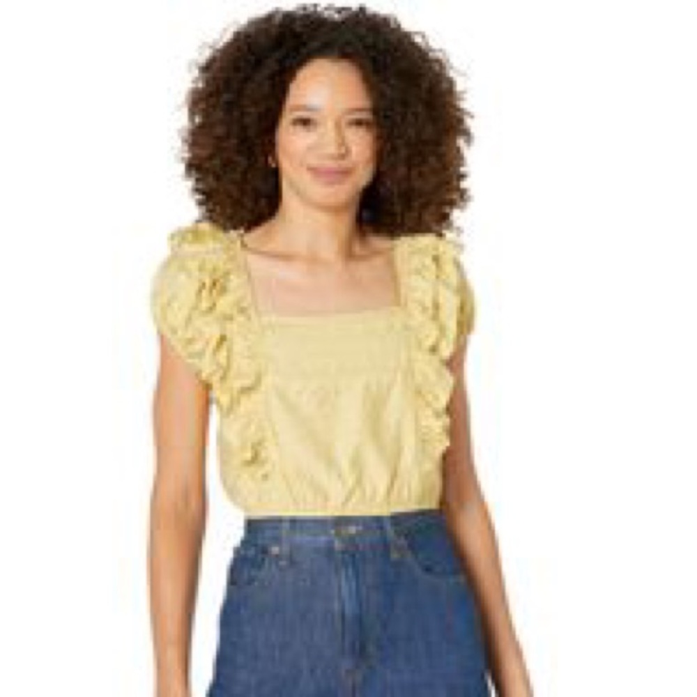 NWT! Moon River Ruffled Top - Picture 2 of 5